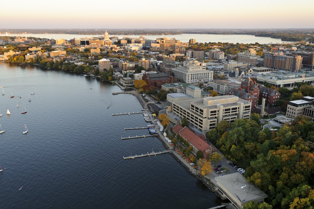 Madison and its lakefront